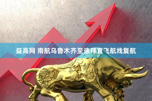 益高网 南航乌鲁木齐至迪拜直飞航线复航