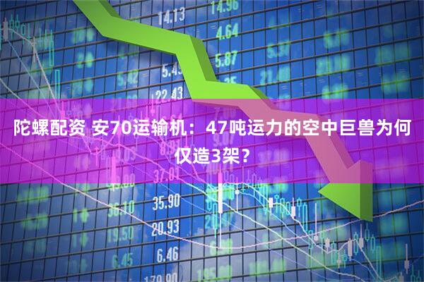 陀螺配资 安70运输机：47吨运力的空中巨兽为何仅造3架？